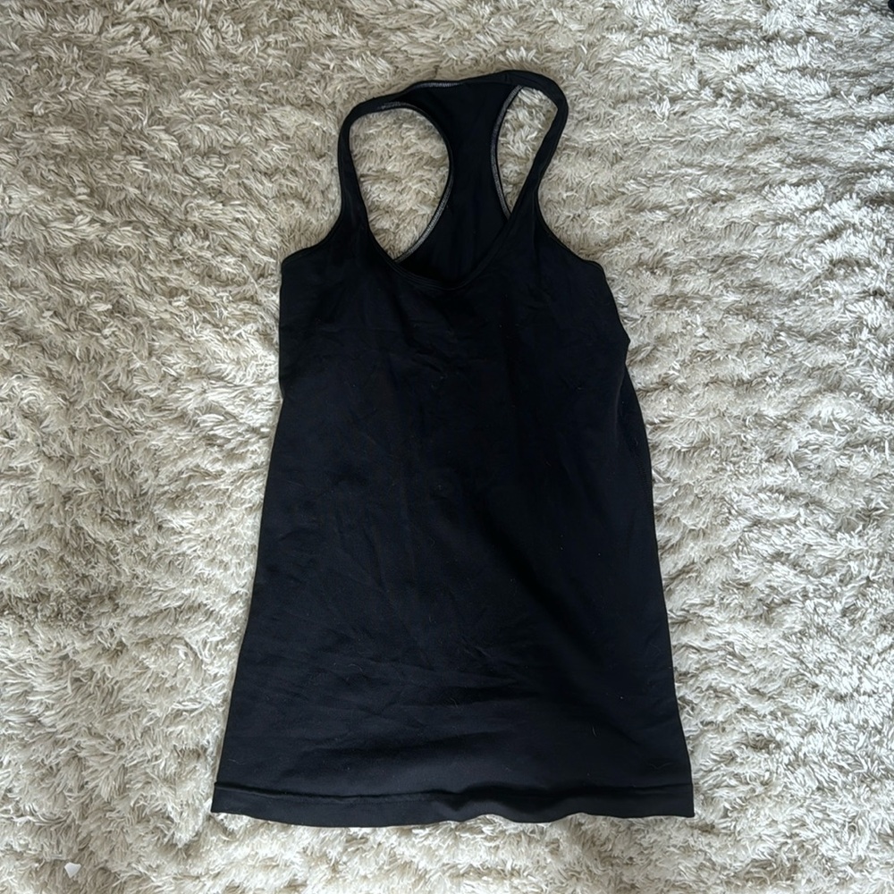Lululemon black tank top with racerback